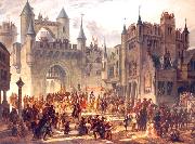 unknow artist Entrance of king Henri II of France in Metz oil painting reproduction